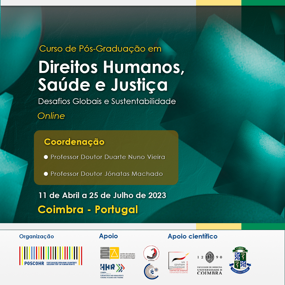 Pós-Graduação em Direitos Humanos, Saúde e Justiça: Desafios Globais e Sustentabilidade