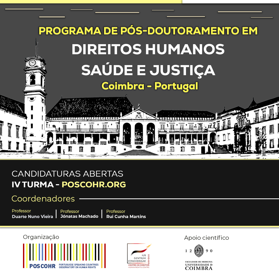 Programa de Pós-Doutoramento em Direitos Humanos, Saúde e Justiça